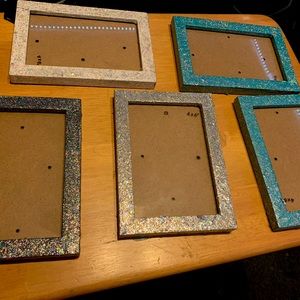 Glitter 4X6 picture frames